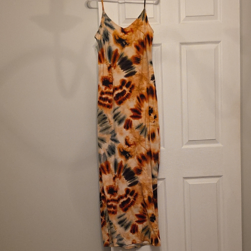 Haute Monde Vibrant Tie-Dye Dress